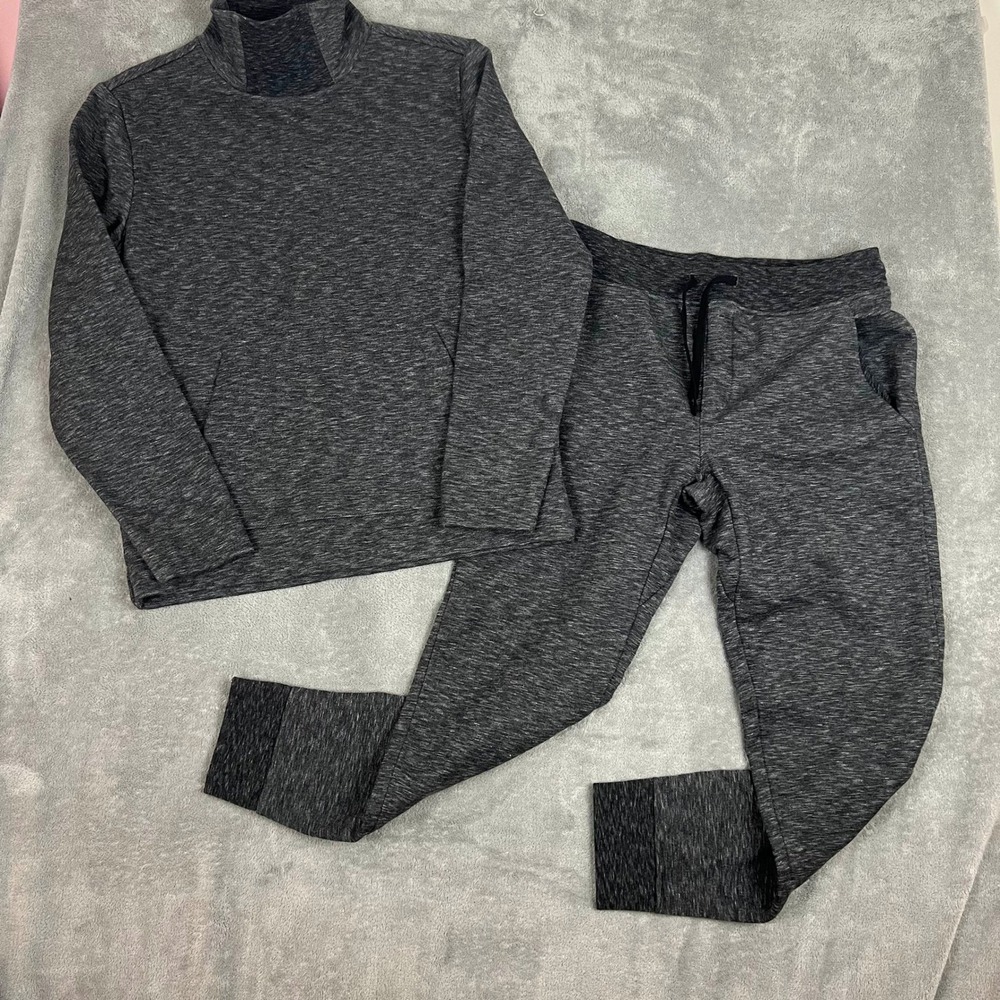 Banana Republic Sweatsuit Mens‎ M Heathered Grey Mockneck Luxe NWT